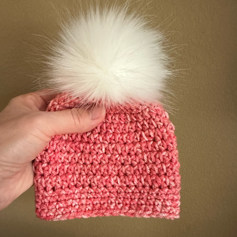 Newborn Pink Baby Hat